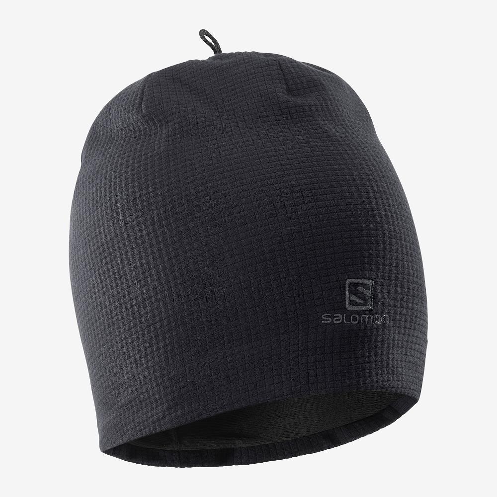 SALOMON RS WARM Philippines - Men's Beanie - Black | 013654-HSQ